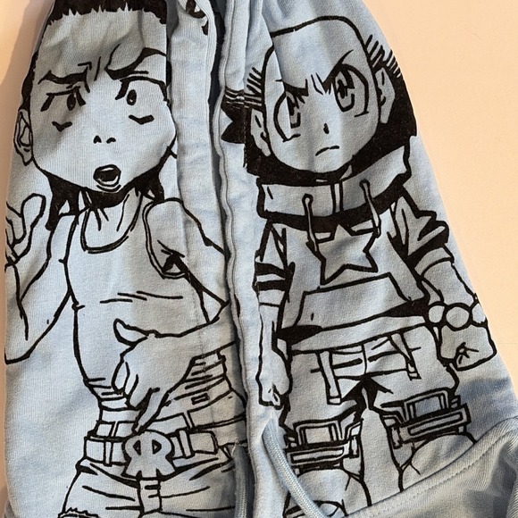 DEKRYPTIC X THE BOONDOCKS - GOLD WINNERS OUTLINE BLUE HOODIE 2XL - Picture 12 of 16